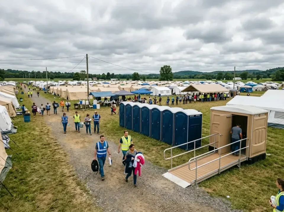 disaster-relief-camp-restrooms-010 — frequently asked questions, Dumpster & Portable Bathrooms Rental in Good Hope, AL